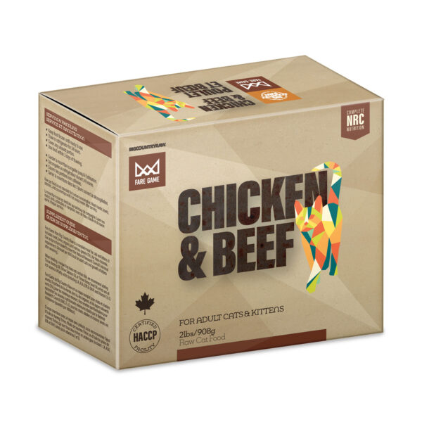 Big Country Raw - Fare Game | Poulet et boeuf - Chat et chaton - 2lbs