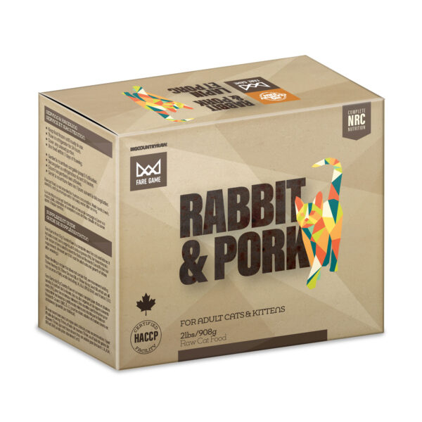 Big Country Raw - Fare Game | Porc et lapin - Chat et chaton - 2lbs