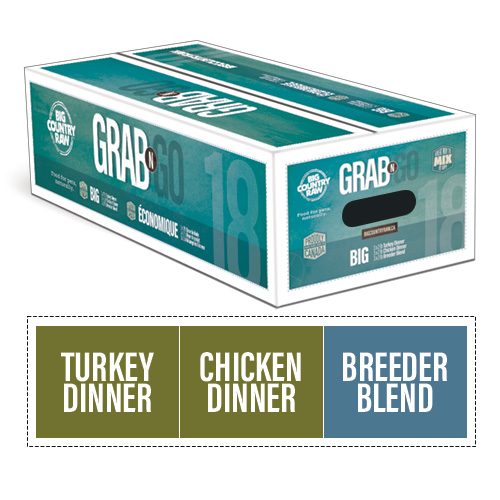 Big Country Raw - Grab N Go - L'économique | Chien - 18lbs