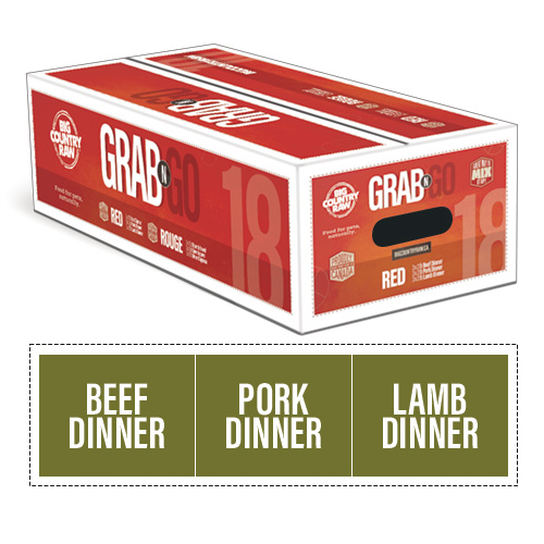 Big Country Raw - Grab N Go - Viande rouge | Chien - 18lbs