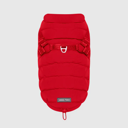 Canada Pooch - Manteau avec harnais - 2 en 1 | Rouge