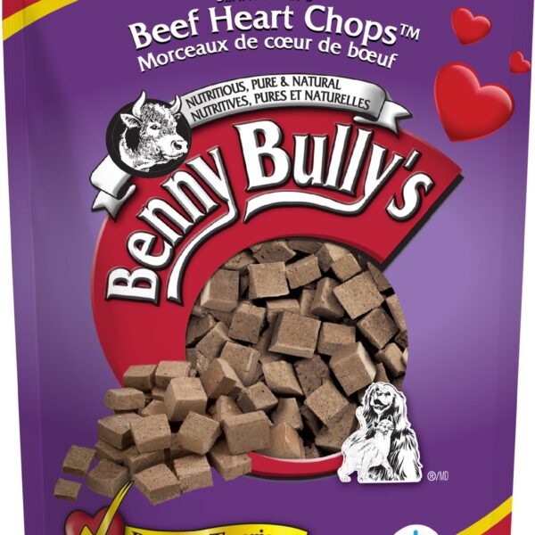 Benny Bully’s | Gâteries lyophilisées pour chien et chat | Morceaux de coeur de boeuf - 20 gr
