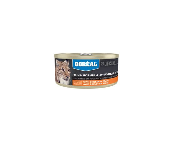 Boréal - Conserve pour chat, sans grains en sauce | Caisse de 24 x 156g
