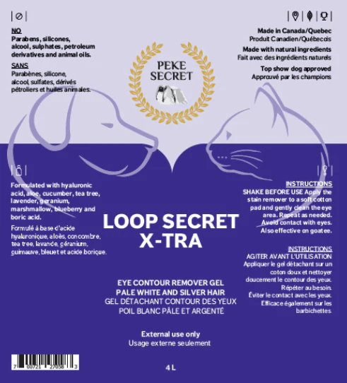 Peke Secret - Gel détachant pour contour des yeux | Chien et chat - Loop Secret X-tra - 60ml – Image 2