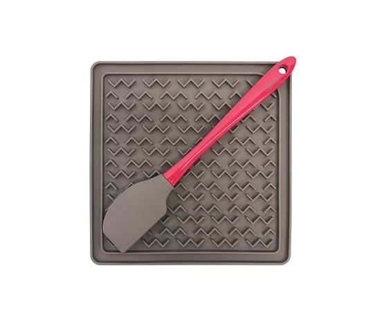 Messy Mutts - Tapis d'alimentation thérapeutique en silicone - Avec spatule