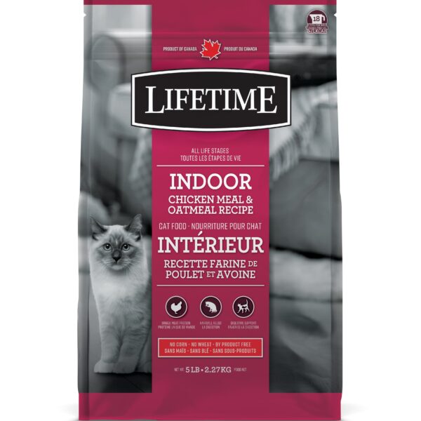 Lifetime - Nourriture Pour Chat D'intérieur | Poulet et avoine