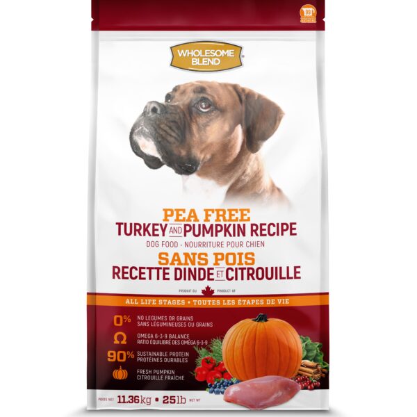Wholesome Blend - Nourriture pour chien | Sans pois - Dinde et citrouille