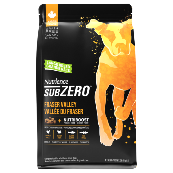 Nutrience SubZero pour chien Vallée du fraser