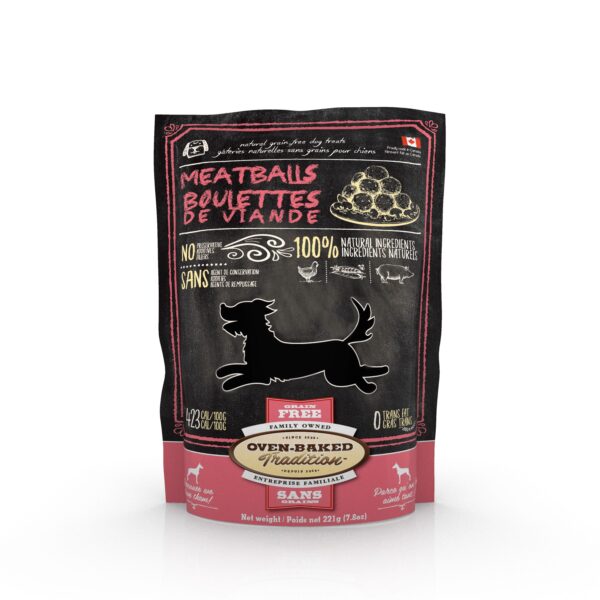 Oven Baked Tradition Gâteries Pour Chien, Mini Boulettes De Viande Croquantes 6oz