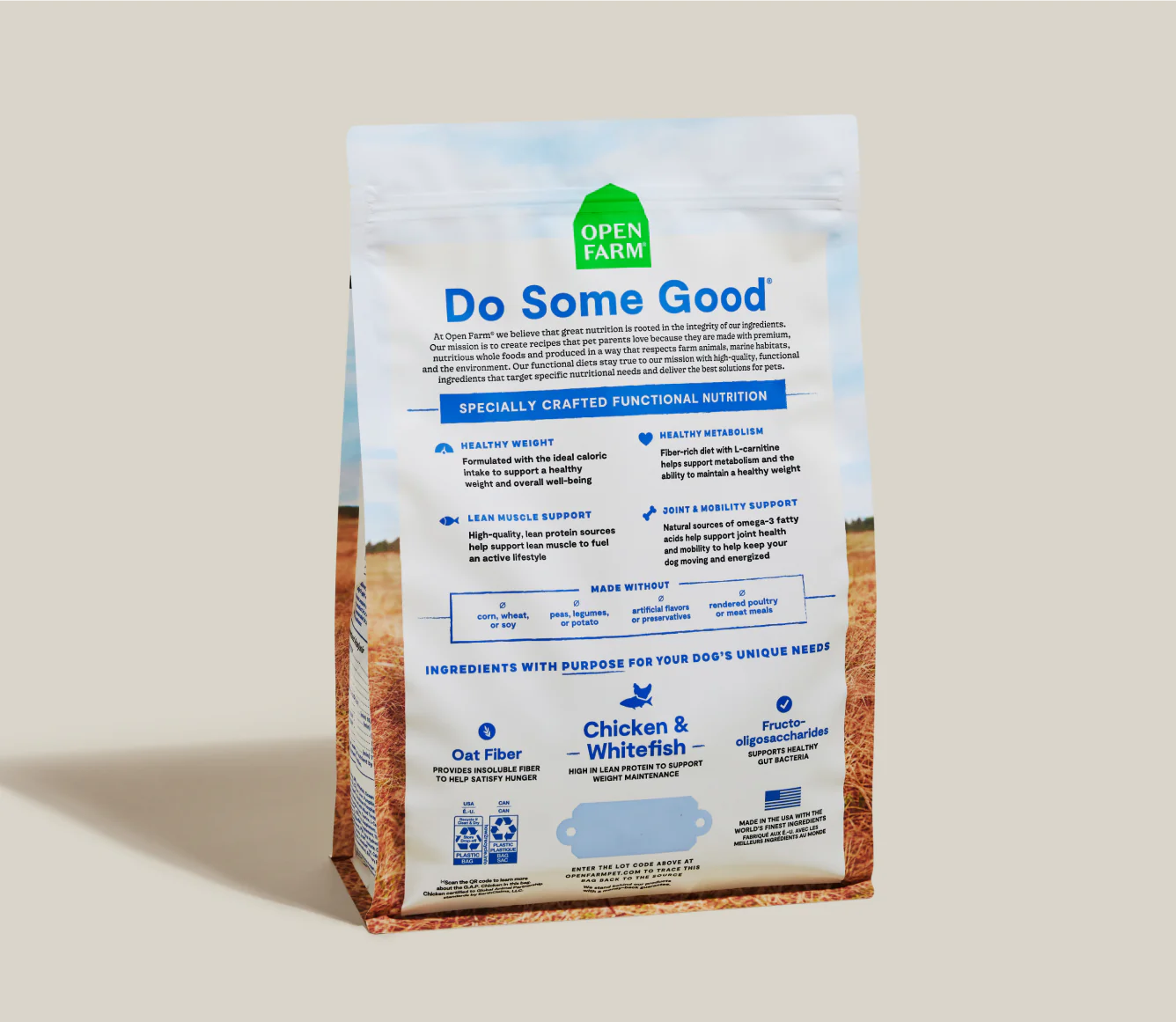 Open Farm - Nourriture pour chien | Poids santé - Recette au poulet et au poisson blanc – Image 2