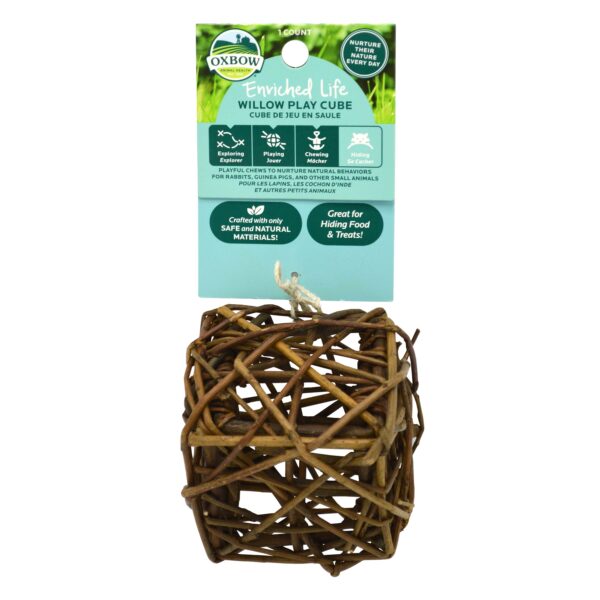 Oxbow Enriched Life - Gâterie à mâcher pour rongeur - Cube de jeu en saule