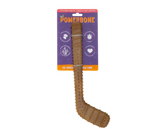 Powerbone | Jouet à Mâcher Pour Chien, Nylon & Bambou - Bâton De Hockey 12"
