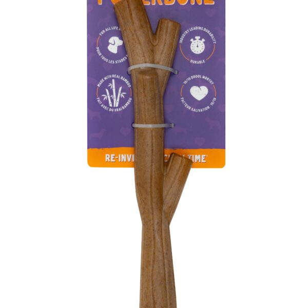 Powerbone - Jouet à Mâcher Pour Chien - Nylon & Bambou | Bâton 12"