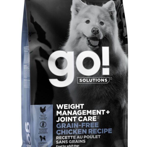 Petcurean Go! Contrôle du poids + articulations sans grains pour chien poulet