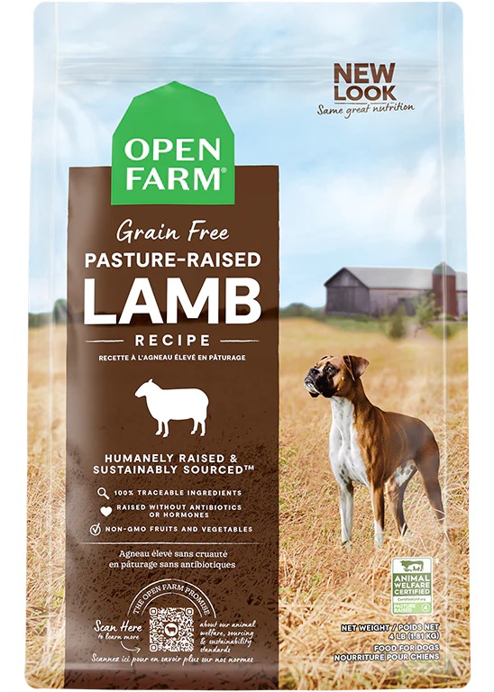 Open Farm pour chien sans grains agneau