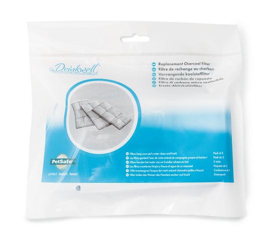 Petsafe - Filtre au charbon premium pour fontaine ''Drinkwell'' - Pqt 3