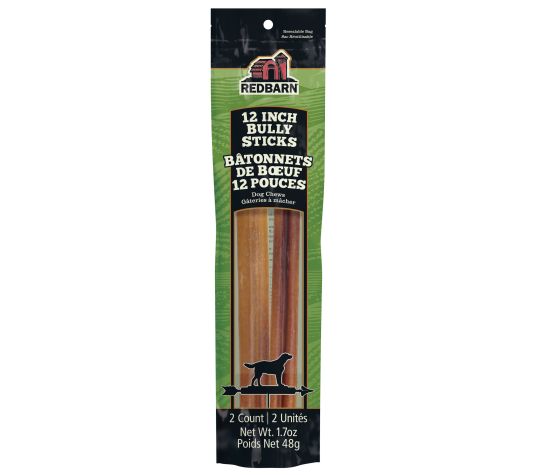 Redbarn - Bâtonnet de boeuf 12" pour chien | Sac de 2 unités
