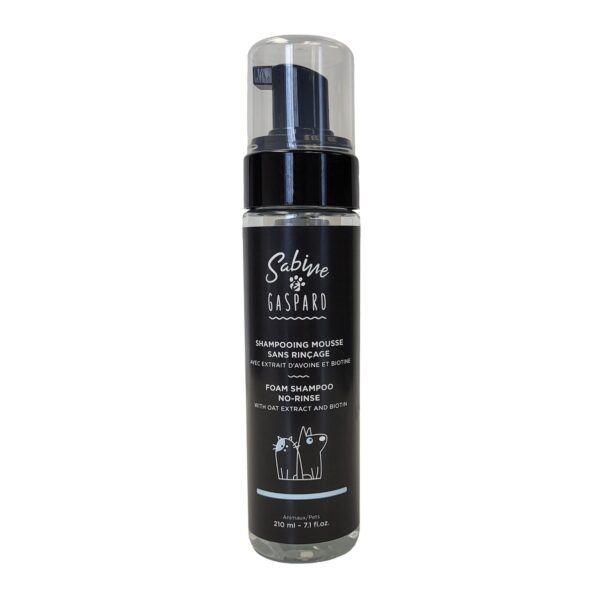 Sabine & Gaspard, Shampoing Mousse Sans Rinçage Avec Extrait D'avoine Et Biotine 210ml