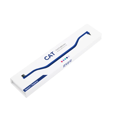 Ryercat - Brosse à dent double face pour chat