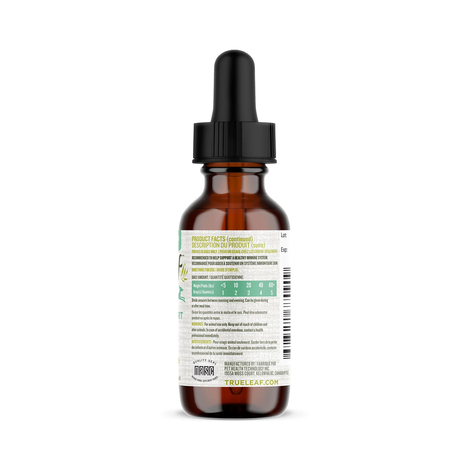 True Leaf - Soutien immunitaire à l'huile d'origan | Gouttes pour chien - 30 ml – Image 2