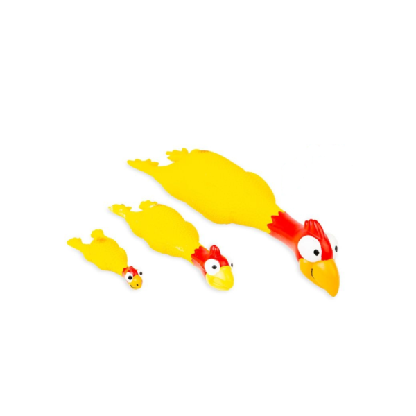 Bud'z Jouet En Latex Avec "squeaker" Pour Chien - Poulet Jaune