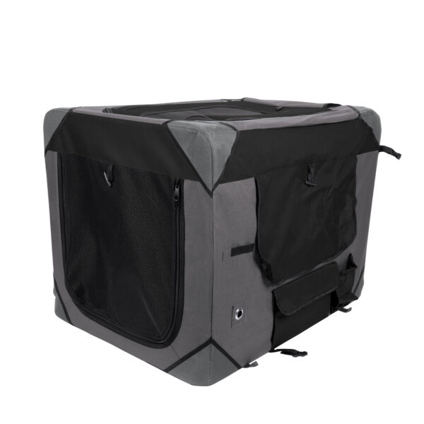 Zeus - Cage de luxe Zeus en tissu | Gris & noir