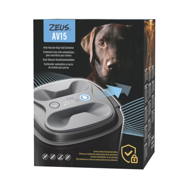 Zeus | Contenant sous vide AV15 pour nourriture pour chiens - 15 L