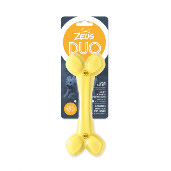 Zeus | Duo Os - Jouet à mâcher | Saveur de noix de coco 7"