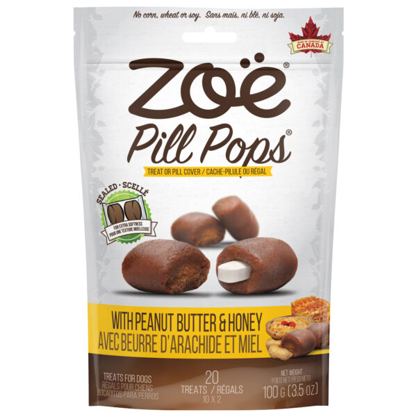 Zoë Cache-pilule ou gâterie au beurre d'arachide avec miel - 100 g (3,5 oz)