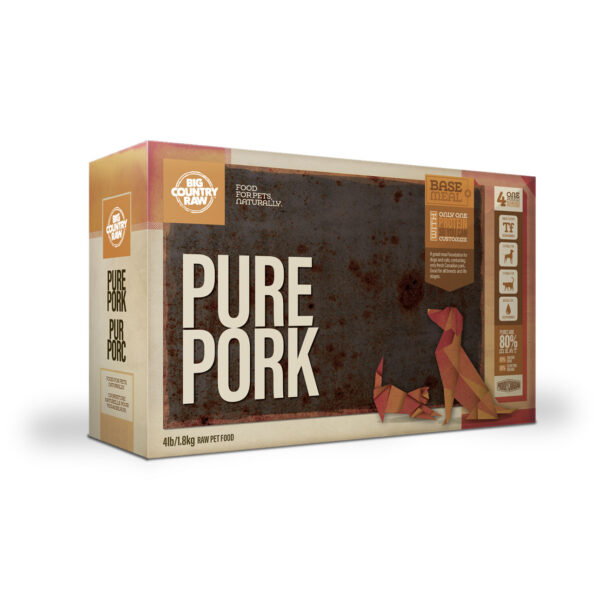 Big Country Raw - Repas Pur porc | Chien et chat - 4lbs