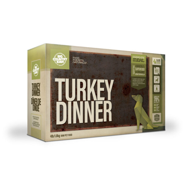 Big Country Raw - Dîner de dinde | Chien - 4lbs