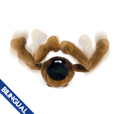 GoDog - Peluche pour chien animé | Singe – Image 3