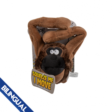 GoDog - Peluche pour chien animé | Singe