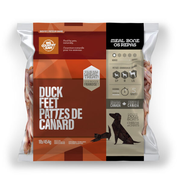 Big Country Raw - Pattes de canard | Congelés- 1lbs