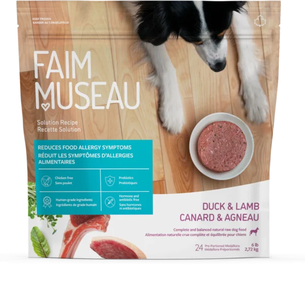 Faim museau recette Solution Canard et agneau 24 médaillons (6lbs)