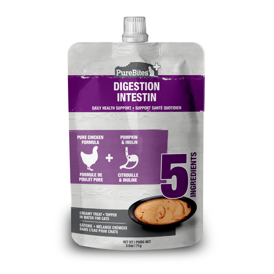 PureBites - Cremeux pour chat | Intestin / Digestion - 71g