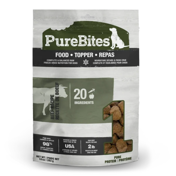 Purebites - Nourriture séchée à froid pour chien | Boeuf