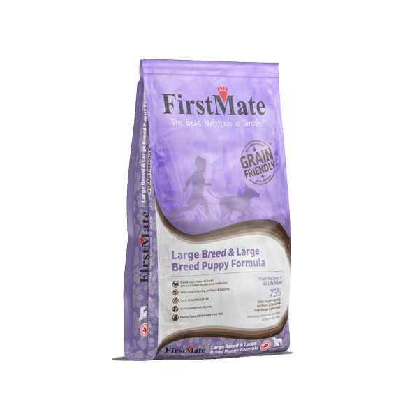 First Mate - Nourriture pour chien | Chien et chiot grande race agneau - Grain Friendly |25 lbs