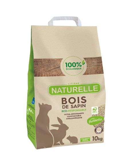 Perlinette - Litière de bois de sapin – 10 kg