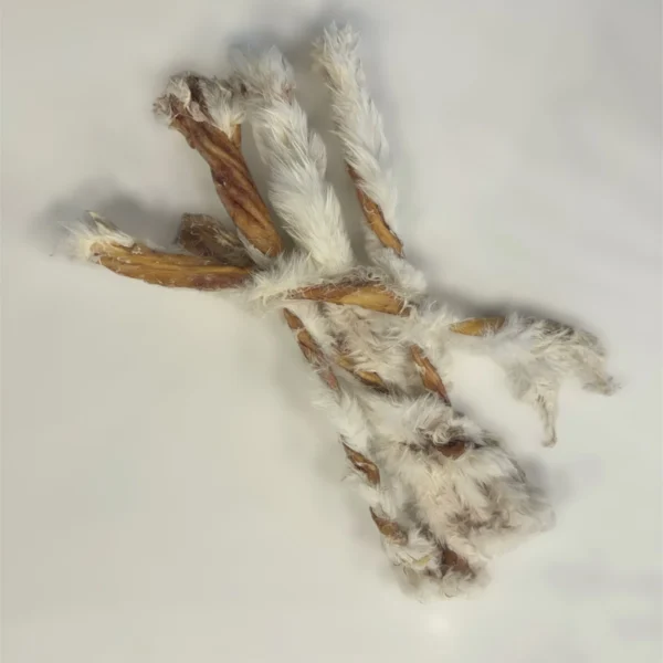 Grand Valley Quail - Peau de lapin déshydratée torsadée | 12"