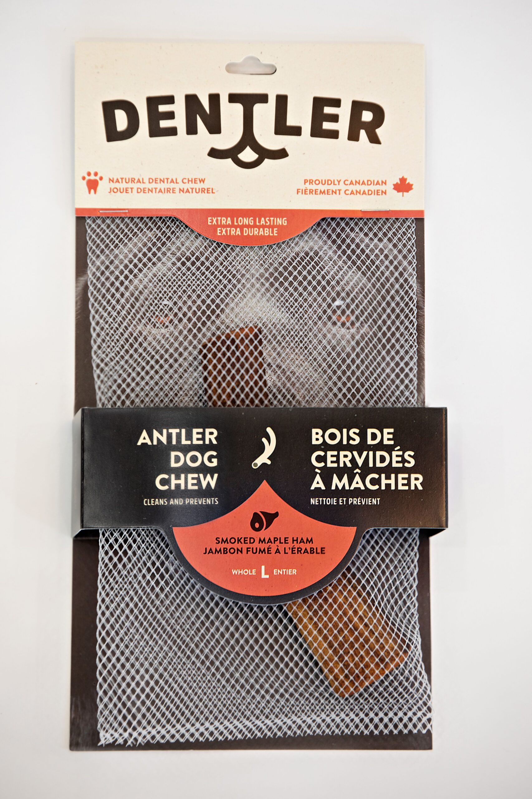 Dentler Bois De Cervidés Entier Fumé à L'érable