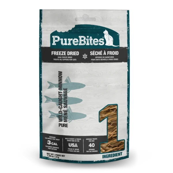 PureBites - Gâteries séchées à froid pour chat | Méné sauvage