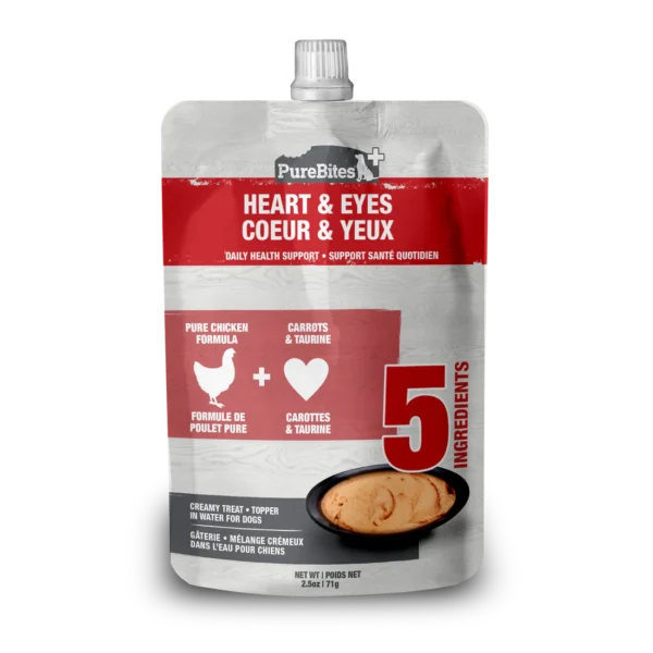 PureBites - Cremeux pour chien | Coeur et yeux - 71g