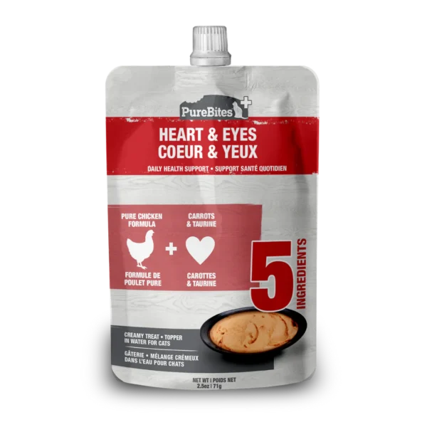 PureBites - Cremeux pour chat | Coeur et yeux - 71g