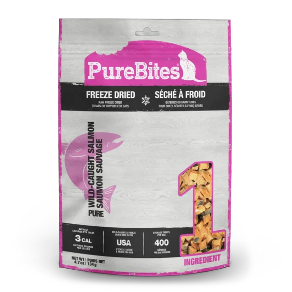 PureBites - Gâteries séchées à froid pour chat | Saumon sauvage