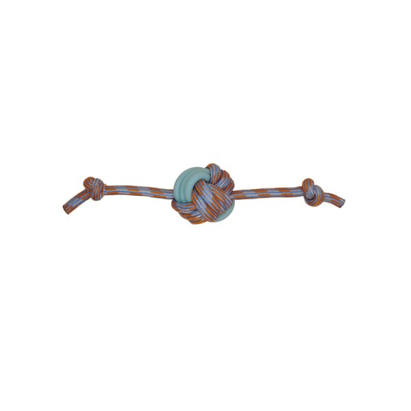 Bud'z | Jouet De Corde Flottante Pour Chien - Pomme De Touline - Orange Et Bleu 33cm