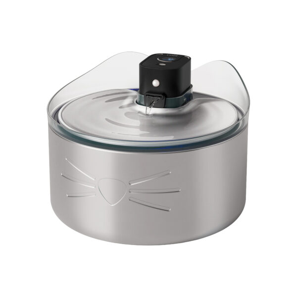 Catit Pixi | Abreuvoir sans fil en acier inoxydable avec clarificateur UVC - 5 L (1,3 gal)