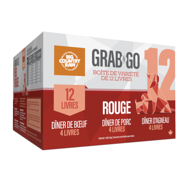 Big Country Raw - Grab N Go - Viande rouge | Chien - 12lbs